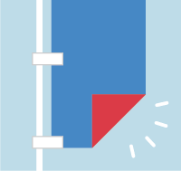 両面印刷のぼり